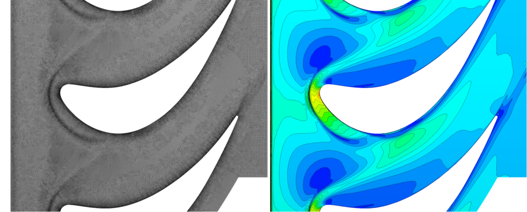 Simulation with new mesh adaptation